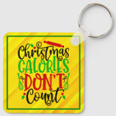 Kerstcalorieën tellen niet - 56558 sleutelhanger (Achterkant)