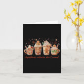 Kerstcalorieën tellen niet Gingerbread Coquett Kaart (Gele Bloem)