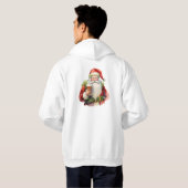 Kerstcalorieën tellen niet grappig eenvoudig hoodie (Achterkant volledig)