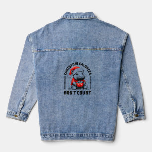 Kerstcalorieën tellen niet grappig Moo Deng Cook Denim Jacket