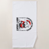 Kerstcalorieën tellen niet grappig Moo Deng Cook Strandlaken (Voorkant)