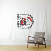 Kerstcalorieën tellen niet grappig Moo Deng Cook Wandkleed (In Situ (horizontaal))