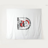 Kerstcalorieën tellen niet grappig Moo Deng Cook Wandkleed (Voorkant (horizontaal))