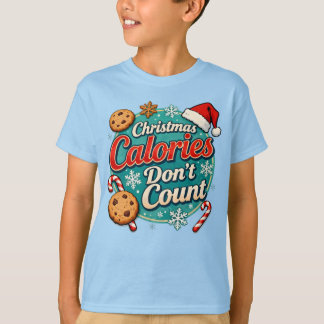 Kerstcalorieën Tellen Niet Grappige Kerstman T-shirt