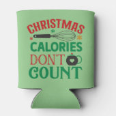 Kerstcalorieën tellen niet; Kerstmis; Blikjeskoeler (Achterkant)