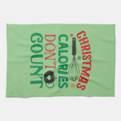 Kerstcalorieën tellen niet; Kerstmis; koken; Theedoek (Horizontaal)