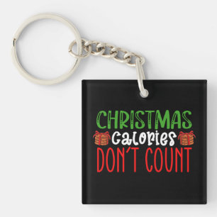 Kerstcalorieën Tellen Niet Koekjes Familie Sleutelhanger