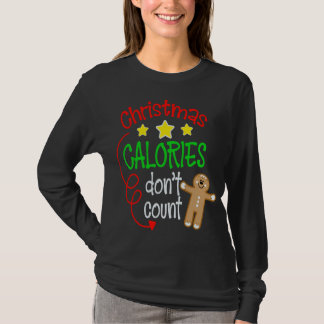 Kerstcalorieën tellen niet mee - Grappige Schattig T-shirt