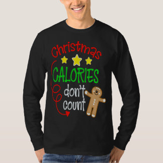 Kerstcalorieën tellen niet mee - Grappige Schattig T-shirt