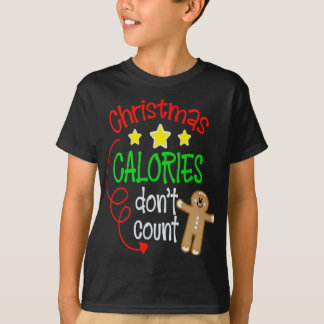 Kerstcalorieën tellen niet mee - Grappige Schattig T-shirt
