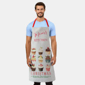 Kerstcalorieën tellen niet mee - Vakantie Cupcakes Schort (Gedragen)