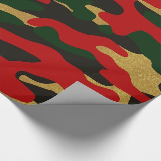 Kerstcamouflage Cadeaupapier (Hoek)