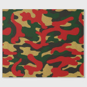 Kerstcamouflage Cadeaupapier (Vlak)