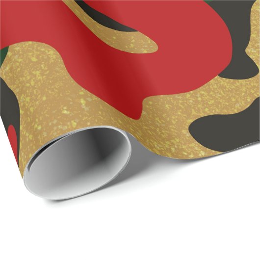 Kerstcamouflage Cadeaupapier (Rol Hoek)