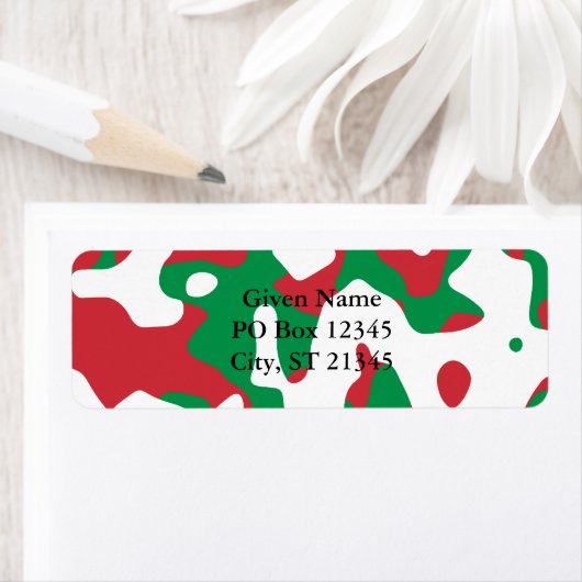 Kerstcamouflage Etiket (Insitu)