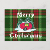 Kerstcamper Feestdagenkaart (Voorkant)