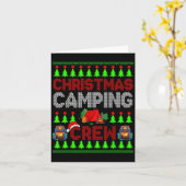 Kerstcamperbemanning Kersttrui Santa Camper Cam Kaart (Gele Bloem)