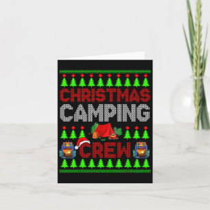 Kerstcamperbemanning Kersttrui Santa Camper Cam Kaart