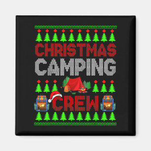 Kerstcamperbemanning Kersttrui Santa Camper Cam Magneet