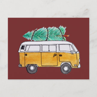 KerstCampervan Briefkaart