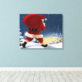 kerstcanvas afdrukken (Insitu (Houten vloer))