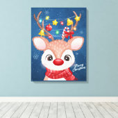 kerstcanvas afdrukken (Insitu (Houten vloer))