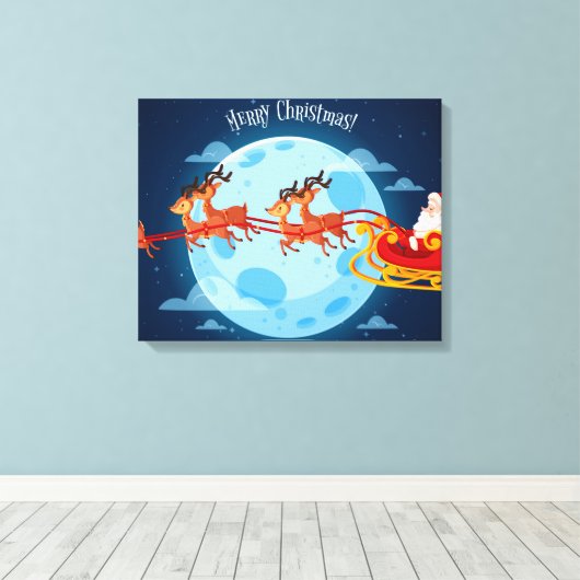 kerstcanvas afdrukken (Insitu (Houten vloer))