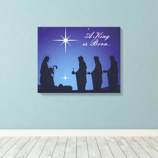 kerstcanvas afdrukken (Insitu (Houten vloer))