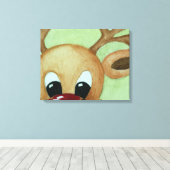 kerstcanvas canvas afdruk (Insitu (Houten vloer))