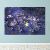 Kerstcanvas gebergte — Afdrukken (Insitu (Houten vloer))