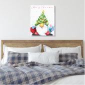 Kerstcanvas printgenoom met cadeau canvas afdruk (Insitu (Slaapkamer))