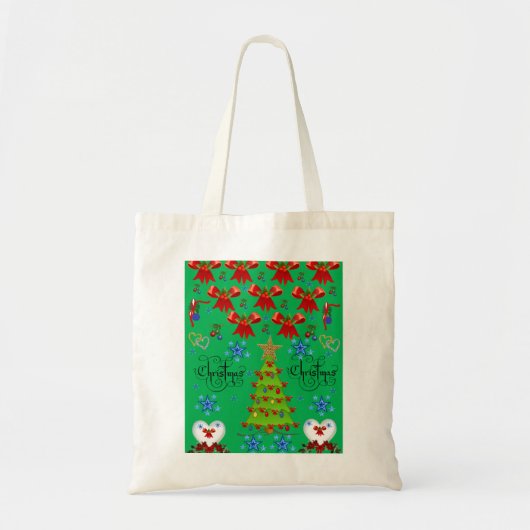 kerstCanvas tas (Voorkant)