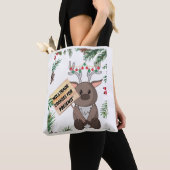 kerstCanvas tas (Dichtbij)