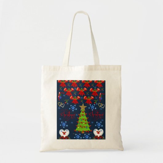 kerstCanvas tas (Voorkant)
