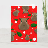 kerstcapybara (Voorkant)