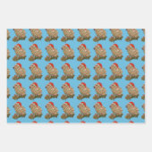 KerstCapybara Family Wrapped in Lights Inpakpapier Vel (Voorkant 3)