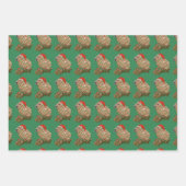 KerstCapybara Family Wrapped in Lights Inpakpapier Vel (Voorkant)