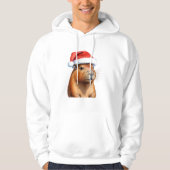 kerstcapybara hoodie (Voorkant)