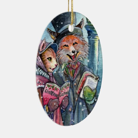 kerstcarol keramisch ornament (Rechts)