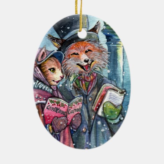 kerstcarol keramisch ornament (Achterkant)