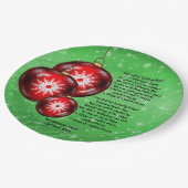 Kerstcarol Lyrics God Rest - Gentlemen 9" Papieren Bordje (Gekanteld)