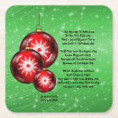 Kerstcarol Lyrics Lang geleden Kartonnen Onderzetters (Voorkant)