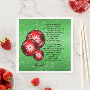 Kerstcarol Lyrics Little Town Bethlehem - Servet