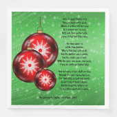 Kerstcarol Lyrics Once Royal Davids City - Servet (Voorkant)