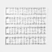 Kerstcarol — Muziek Fleece Deken (Voorkant (Horizontaal))