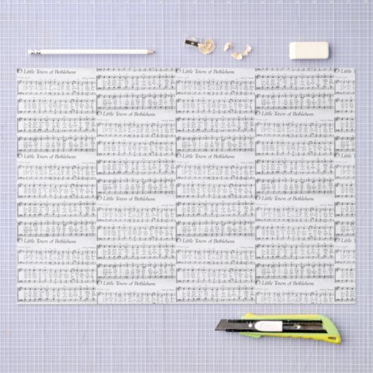 Kerstcarol — Muziek Tissuepapier (Craft)