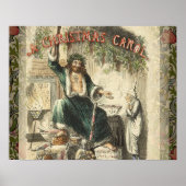 kerstcarol Scrooge Cadeau Poster (Voorkant)