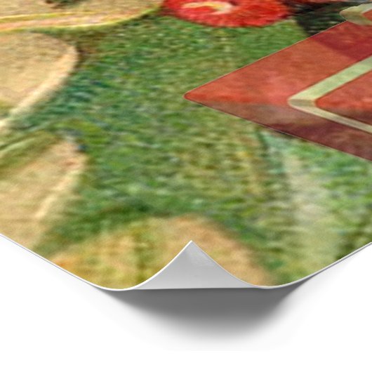 Kerstcarol Scrooge Holiday Art Afdrukken Poster (Hoek)