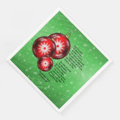 Kerstcarol sine weg in een woede servet (Hoek)