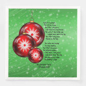 Kerstcarol sine weg in een woede servet (Voorkant)